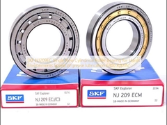 SKF NJ209EC Rolamento de rolos cilíndricos de uma carreira para ambientes agressivos Velocidade de lubrificação com graxa 6300 RPM
