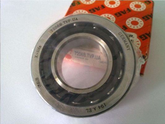 7206B Rolamentos de esferas de contacto angular aberto Rolamentos de aço para carga axial ou combinada