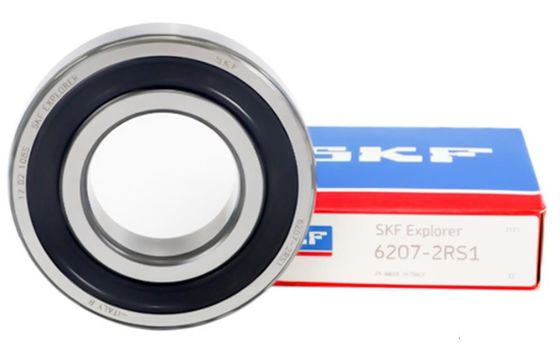 Rolamentos a esferas de grande velocidade SKF 6207 2RS1 com ranhuras profundas com dimensão interna de 35 mm e velocidade máxima do óleo 11000 R/Min