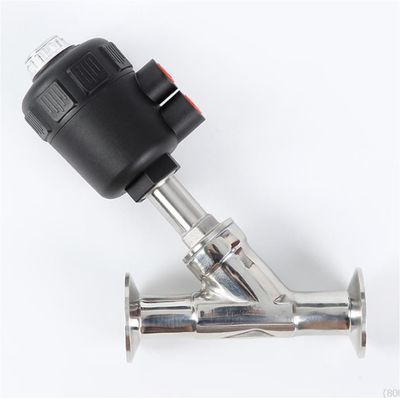 Válvula de ângulo DN20 atuador 50mm pneumática de precisão Die Casting Globo Valve Gate Valve