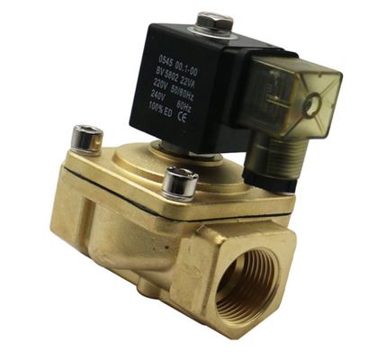 Fusão por impressão 2 vias Solenoide Valve Orifício 8mm DN08 Pressão 10MPa Material do corpo de latão