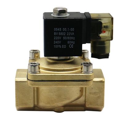 Fusão por impressão 2 vias Solenoide Valve Orifício 8mm DN08 Pressão 10MPa Material do corpo de latão